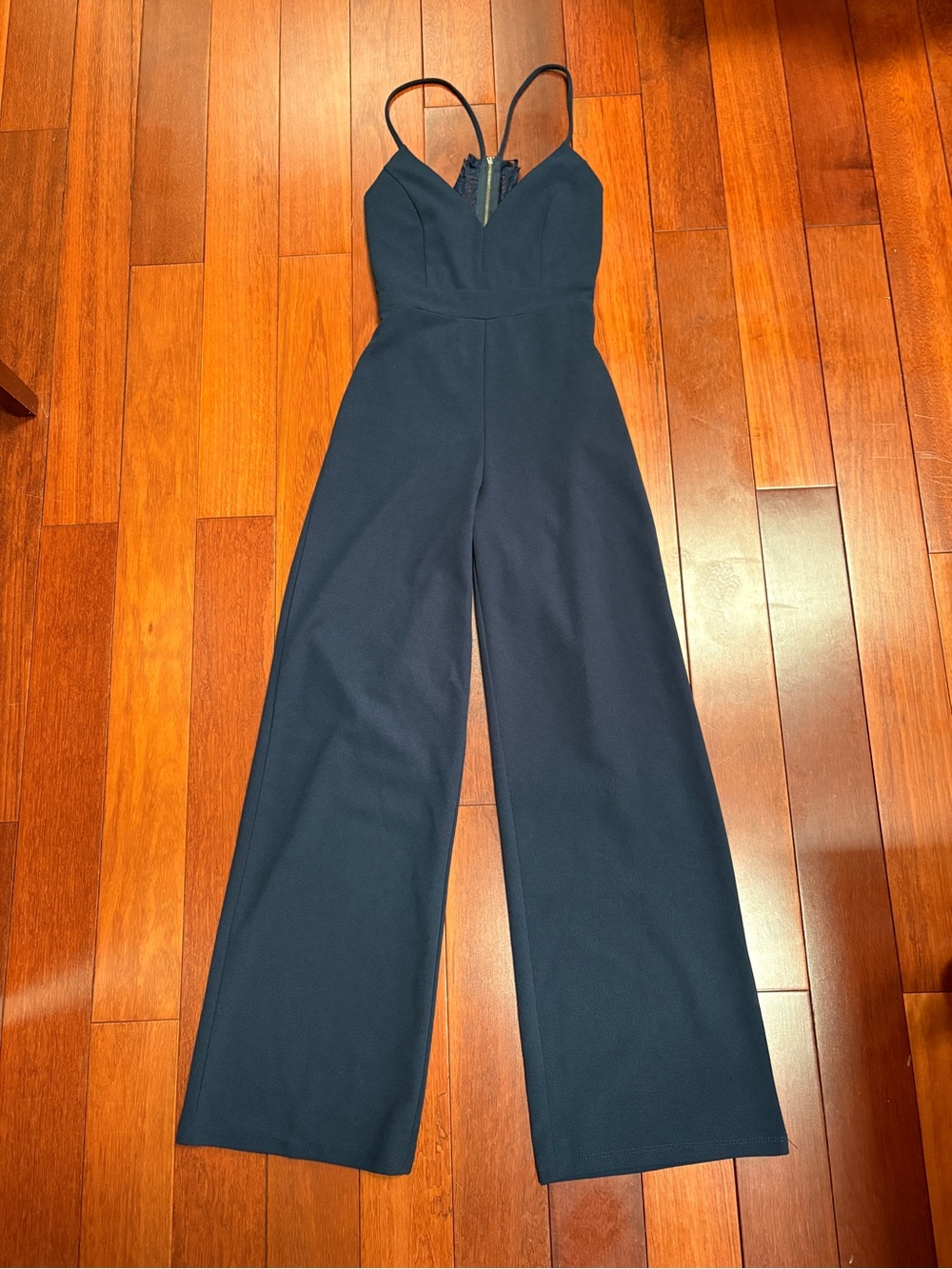 Joe & Elle Navy V-Neck Wide-Leg Jumpsuit